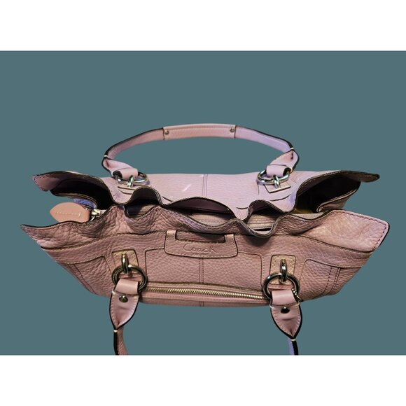 Coach Penelope Shopper Soft Pebble Leather Femininity Coquette  Shoulder Purse - Picture 8 of 16